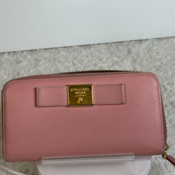 Prada Saffiano Fiocco Bow Wallet - Picture 14 of 14